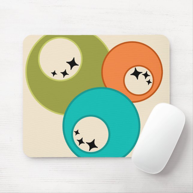 Moderne Bowling Balls aus dem Mittelalter Mousepad (Mit Mouse)