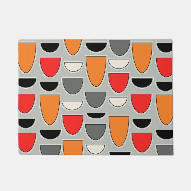 Moderne Bowls aus dem Mittelalter (grau) Fußmatte (Vorderseite)