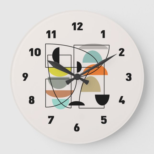 Moderne "Bowls" aus dem Mittelalter Große Wanduhr (Vorderseite)