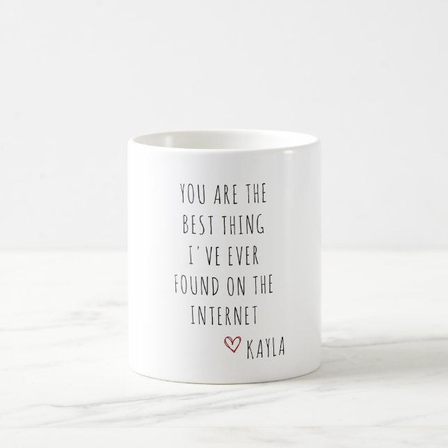 Moderne Boyfriend Valentinstag Tasse (Mittel)