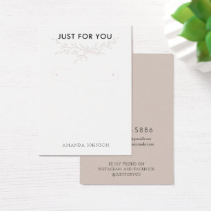 Moderne Branch Earthy Hoop Earring Display Card