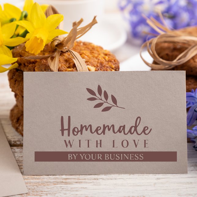 Moderne Branchen hausgemacht mit Liebe Zitat Gummistempel (Von Creator hochgeladen)