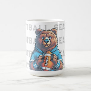Moderne braune Bären-Custom-Fußball Kaffeetasse