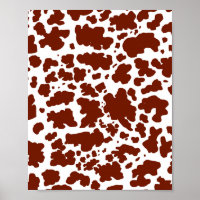 Moderne braune Kuhhaut Textur Tierdruck