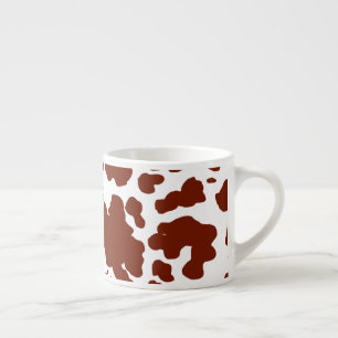 Moderne braune Kuhsteine drucken Espressotasse