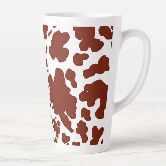 Moderne braune Kuhsteine drucken Milchtasse (Rechts)