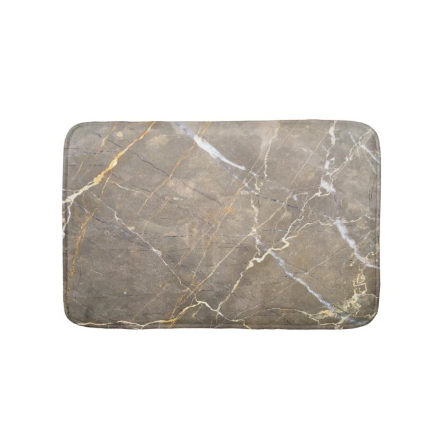 Moderne Braunstein, Marmormuster Badematte (Vorderseite)