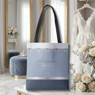 Moderne Brautjungfer   Luxuriöse staubblaue Hochze Tasche