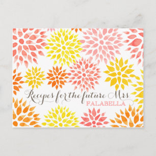 Moderne Brautparty Blumenrinde Rezept Karte