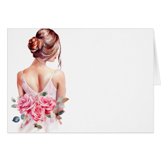 Moderne Brautparty Hochzeitskarte (Vorderseite (Horizontal))