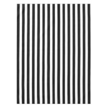 Moderne breite Streifen-Schwarzweiss-Tischdecke