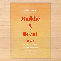 Moderne Bright & Bold glänzende Orange Wedding