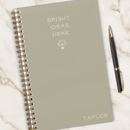 Moderne brillante Ideen Personalisierter Name Styl Notizbuch