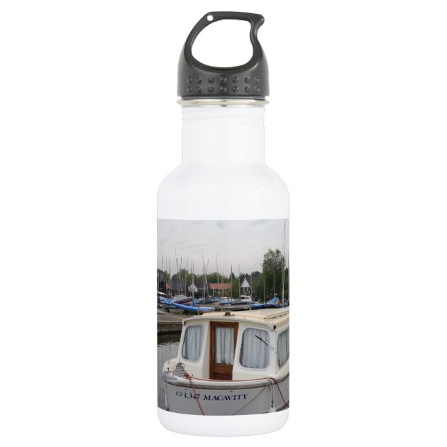 Moderne Broads Cruiser Edelstahlflasche (Vorderseite)