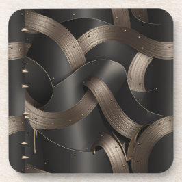Moderne Bronze-Flow-Coaster – Luxuriöse Tischdekor Getränkeuntersetzer