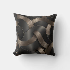 Moderne Bronze-Flow-Luxus-Männer-Akzente Kissen