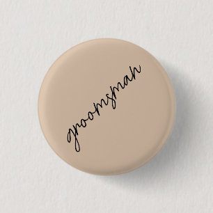 Moderne Brücke   Beige + Schwarzes Skript Button