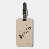 Moderne Brücke | Beige + Schwarzes Skript