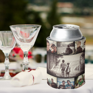 Moderne Bruder besten Freunde Dunkle Foto Collage Dosenkühler