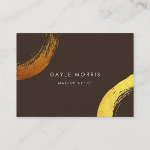 Moderne Brushstroke-Imitat Goldring-Geschäftskart Visitenkarte