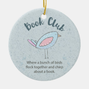 Moderne Buchgemeinschaft-lustiges Bündel Vögel Keramik Ornament