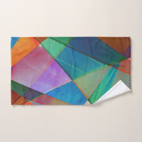 Moderne, bunte Dreiecke, trapezische Formen Kunst