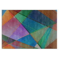 Moderne, bunte Dreiecke, trapezische Formen Kunst