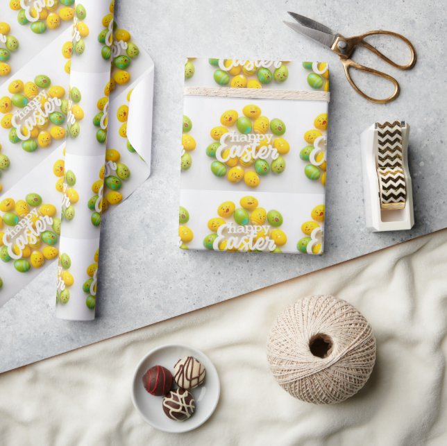 Moderne bunte Ei Muster Osterverpackungspapier Geschenkpapier (Kunsthandwerk)