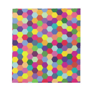 Moderne bunte Muster - Mode Frühling Hipster Notizblock