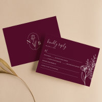 Moderne Burgund Boho-Hochzeit einfach elegant