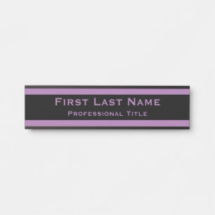 Moderne Bürotürschild Zeichen Lavendel Lila Türschild