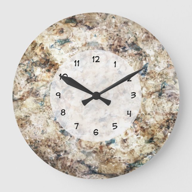 Moderne Bürouhren Große Wanduhr (Vorderseite)