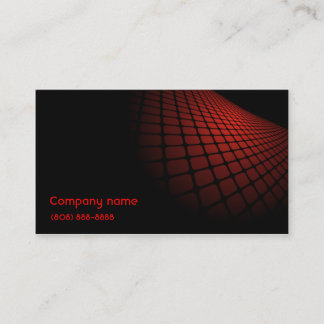 Moderne Business Card Schwarz/Rot Visitenkarte