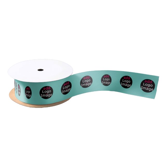Moderne Business-Chic Werbegestaltung Minze Grün Satinband (Spule)