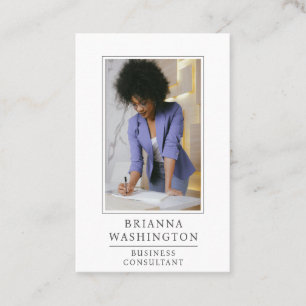 Moderne Business Consultant Foto Business Card Visitenkarte