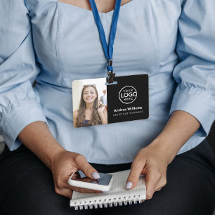 Moderne Business ID Card, Mitarbeiter QR Abzeichen Ausweis