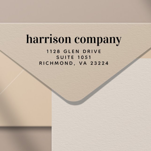 Moderne Business-Rücksendeadresse Permastempel (Von Creator hochgeladen)