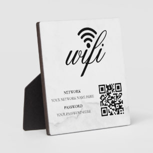 Moderne Business-Wifi-Netzwerk- und Passwort-Schwa Fotoplatte