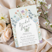 Moderne Butterfly & Florale Babyparty