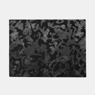 Moderne Camouflage - Schwarz und Dunkelgrau - Tarn Fußmatte