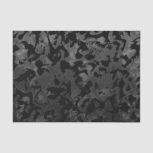 Moderne Camouflage - Schwarz und Dunkelgrau - Tarn Seidenpapier