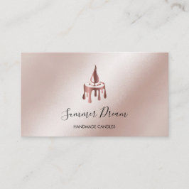 Moderne Candle Maker Rose Gold Ästhetische Bienen  Visitenkarte
