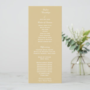 Moderne Cashmere-Hochzeitsordnung Programm