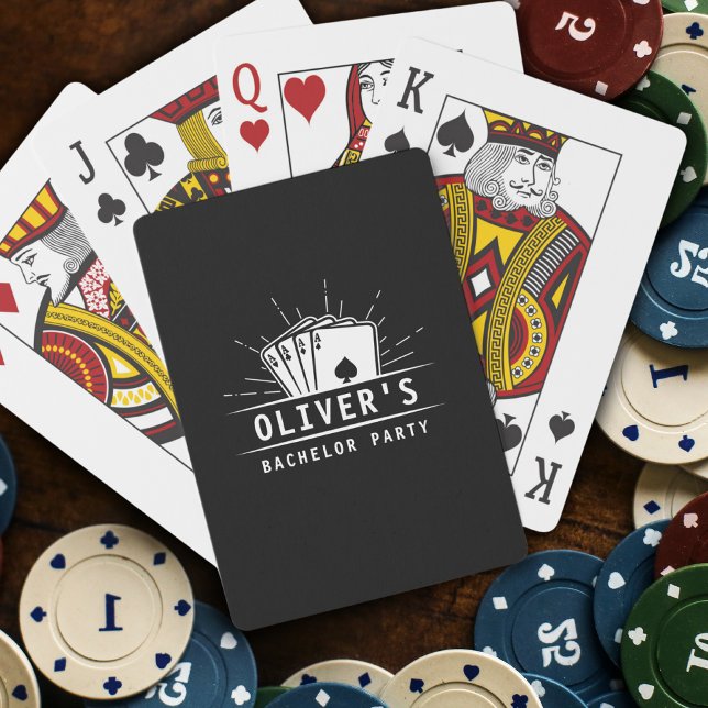 Moderne Casino Bachelor Party Trauzeugen Hochzeit Spielkarten (Von Creator hochgeladen)