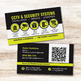 Moderne CCTV- und Sicherheitssysteme-Spezialist Visitenkarte