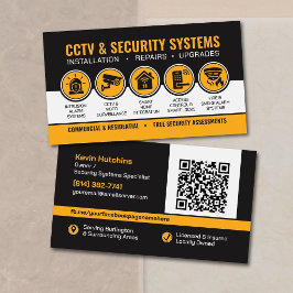 Moderne CCTV- und Sicherheitssysteme-Spezialist Visitenkarte