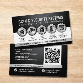 Moderne CCTV- und Sicherheitssysteme-Spezialist Visitenkarte