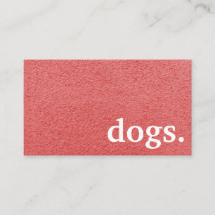 Moderne Chalkboard-Hunde. Treuhandkarte Visitenkarte
