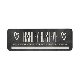 MODERNE CHALKBOARD WEDESS-ADRESSE ETIKETTIEREN