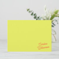 Moderne Chartreuse-Script personalisierte Schreibw